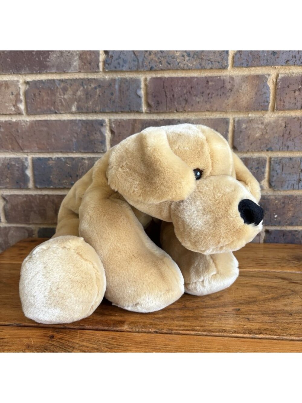 Commonwealth Tan Dog Plush Golden Retriever Yellow Labrador 16" Puppy Floppy